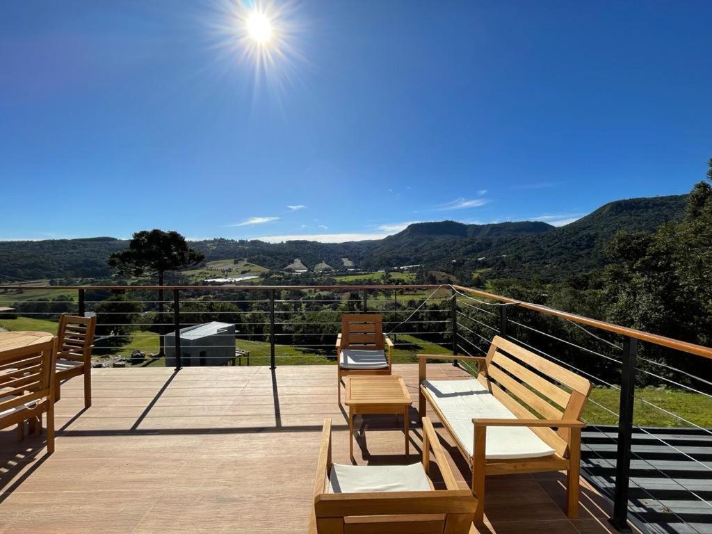 Casa Por Do Sol Com Banheira De Hidromassagem Villa Urubici Luaran gambar